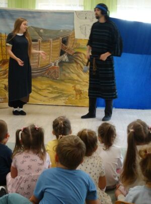 Zabezpieczone: Teatr EDEN w naszym przedszkolu z przedstawieniem pt. „Arka Noego”.