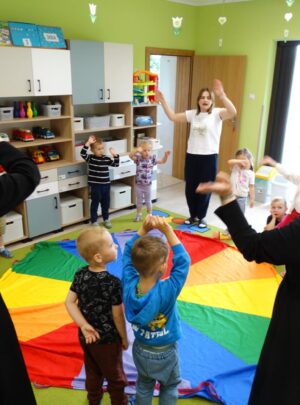 Zabezpieczone: Wizytacja Matki Generalnej Sióstr Michalitek wraz z Siostrą Wikarią w przedszkolu